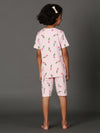 Bamboo Cotton Co-ord Set | Full Printed Top and Shorts | Girls