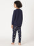Bamboo Cotton Co-ord Set | Solid Long Sleeve Top and Printed Pant | Girls