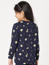 Bamboo Cotton Co-ord Set | Printed Long Sleeve Top and Solid Pant | Girls