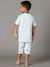 Bamboo Cotton Co-ord Set | Solid Top and Printed Shorts | Boys