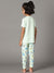 Bamboo Cotton Co-ord Set | Solid Short Sleeve Top and Printed Pant | Girls