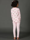 Bamboo Cotton Co-ord Set | Printed Long Sleeve Top and Solid Pant | Girls