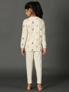 Bamboo Cotton Co-ord Set | Printed Long Sleeve Top and Solid Pant | Girls