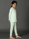 Bamboo Cotton Co-ord Set | Solid Long Sleeve Top and Pant | Girls