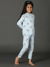 Bamboo Cotton Co-ord Set | Full Printed Long Sleeve Top and Pant | Girls