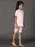 Bamboo Cotton Co-ord Set | Solid Top and Printed Shorts | Girls