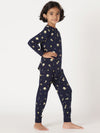 Bamboo Cotton Co-ord Set | Full Printed Long Sleeve Top and Pant | Girls