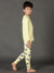 Bamboo Cotton Co-ord Set | Solid Long Sleeve Top and Printed Pant | Boys
