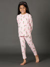 Bamboo Cotton Co-ord Set | Full Printed Long Sleeve Top and Pant | Girls