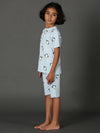 Bamboo Cotton Co-ord Set | Full Printed Top and Shorts | Girls