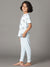Bamboo Cotton Co-ord Set | Printed Short Sleeve Top and Solid Pant | Girls