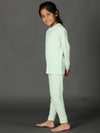 Bamboo Cotton Co-ord Set | Solid Long Sleeve Top and Pant | Girls