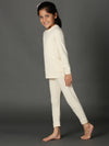 Bamboo Cotton Co-ord Set | Solid Long Sleeve Top and Pant | Girls