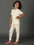Bamboo Cotton Co-ord Set | Solid Short Sleeve Top and Printed Pant | Girls