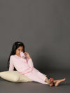 Bamboo Cotton Co-ord Set | Solid Long Sleeve Top and Pant | Girls