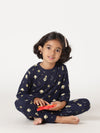 Bamboo Cotton Co-ord Set | Full Printed Long Sleeve Top and Pant | Girls