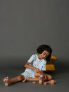 Bamboo Cotton Co-ord Set | Full Printed Top and Shorts | Girls