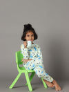 Bamboo Cotton Co-ord Set | Full Printed Long Sleeve Top and Pant | Girls