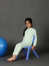 Bamboo Cotton Co-ord Set | Solid Long Sleeve Top and Pant | Girls
