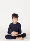 Bamboo Cotton Co-ord Set | Solid Long Sleeve Top and Pant | Boys