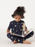 Bamboo Cotton Co-ord Set | Full Printed Short Sleeve Top and Pant | Girls
