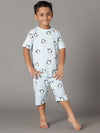 Bamboo Cotton Co-ord Set | Full Printed Top and Shorts | Boys