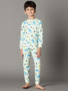 Bamboo Cotton Co-ord Set | Full Printed Long Sleeve Top and Pant | Boys
