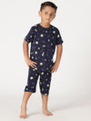 Bamboo Cotton Co-ord Set | Full Printed Top and Shorts | Boys