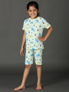 Bamboo Cotton Co-ord Set | Full Printed Top and Shorts | Girls