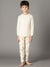 Bamboo Cotton Co-ord Set | Solid Long Sleeve Top and Printed Pant | Boys
