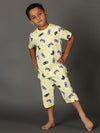 Bamboo Cotton Co-ord Set | Full Printed Top and Shorts | Boys