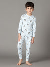 Bamboo Cotton Co-ord Set | Full Printed Long Sleeve Top and Pant | Boys
