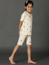 Bamboo Cotton Co-ord Set | Full Printed Top and Shorts | Girls
