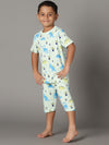 Bamboo Cotton Co-ord Set | Full Printed Top and Shorts | Boys