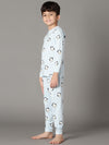 Bamboo Cotton Co-ord Set | Full Printed Long Sleeve Top and Pant | Boys