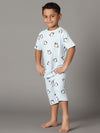 Bamboo Cotton Co-ord Set | Full Printed Top and Shorts | Boys