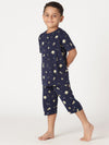 Bamboo Cotton Co-ord Set | Full Printed Top and Shorts | Boys