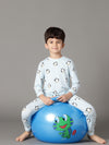 Bamboo Cotton Co-ord Set | Full Printed Long Sleeve Top and Pant | Boys