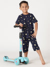 Bamboo Cotton Co-ord Set | Full Printed Top and Shorts | Boys