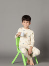 Bamboo Cotton Co-ord Set | Full Printed Long Sleeve Top and Pant | Boys