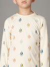 Bamboo Cotton Co-ord Set | Full Printed Long Sleeve Top and Pant | Boys